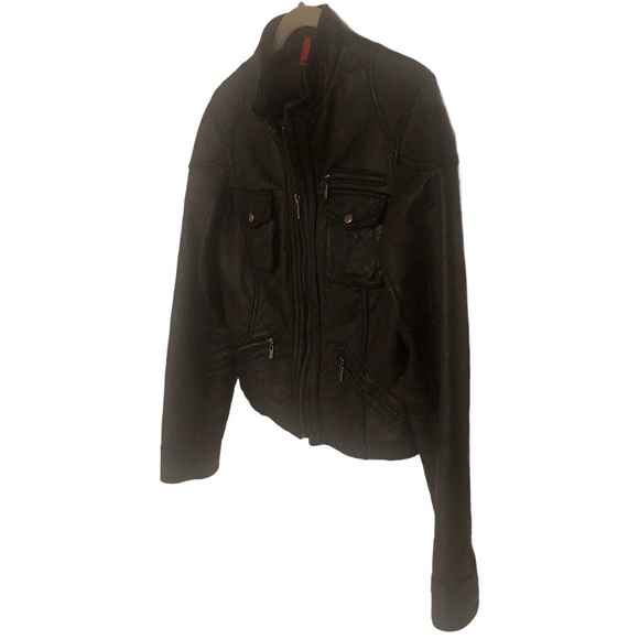 [SOLD] Saks Fifth Avenue 5/48 Leather Jacket - Picture 3 of 4